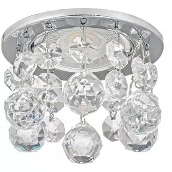 Встраиваемый светильник круглый хрустальный Dio D'Arte Osimo Nickel Osimo GU10.5.14.8.118 N