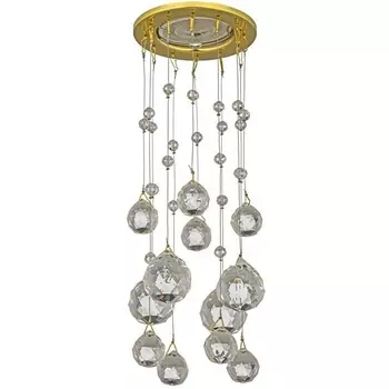 Встраиваемый светильник круглый хрустальный Dio D'Arte Osimo Gold Osimo GU10.5.14.8.104 G