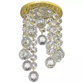 Встраиваемый светильник круглый хрустальный Dio D'Arte Osimo Gold Osimo GU10.5.14.8.113 G