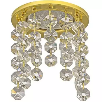 Встраиваемый светильник круглый хрустальный Dio D'Arte Osimo Gold Osimo GU10.5.14.8.117 G