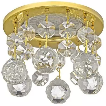 Встраиваемый светильник круглый хрустальный Dio D'Arte Osimo Gold Osimo GU10.5.14.8.118 G