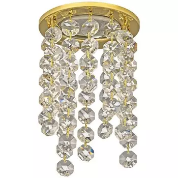 Встраиваемый светильник круглый хрустальный Dio D'Arte Osimo Gold Osimo GU10.5.14.8.124 G