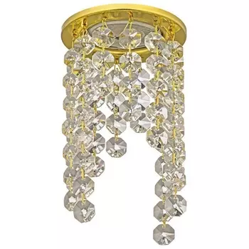 Встраиваемый светильник круглый хрустальный Dio D'Arte Osimo Gold Osimo GU10.5.14.8.114 G