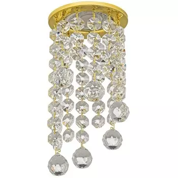 Встраиваемый светильник круглый хрустальный Dio D'Arte Osimo Gold Osimo GU10.5.14.8.115 G