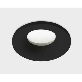 Встраиваемый светильник круглый влагостойкий Italline IT07-7010 black