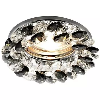 Встраиваемый светильник хрустальный BK/CH Ambrella K206