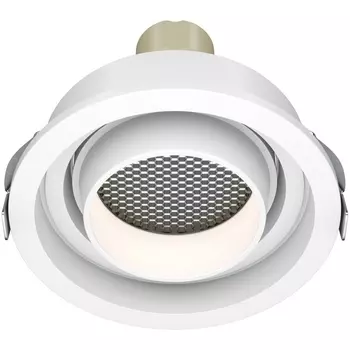 Встраиваемый светильник круглый Maytoni Atom DL113-GU10-01-RD-W