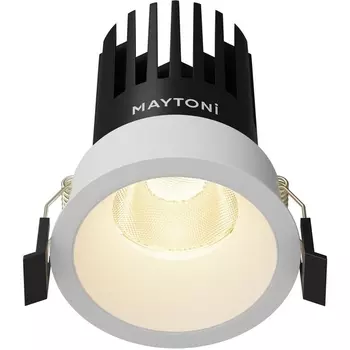 Встраиваемый светильник круглый светодиодный Maytoni Dip DL117-15W-2.7K-W