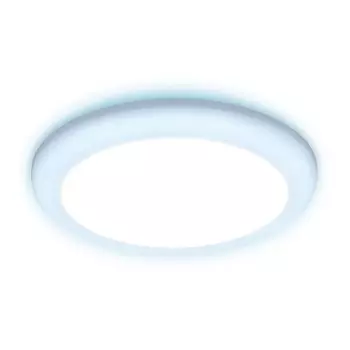 Встраиваемый светильник круглый светодиодный с подсветкой Ambrella Downlight DCR312
