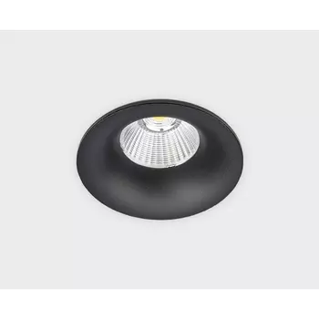 Встраиваемый светильник круглый влагостойкий светодиодный Italline IT06-6016 black 3000K