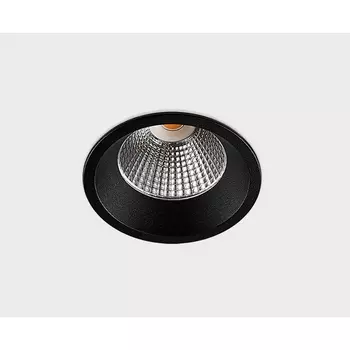 Встраиваемый светильник круглый влагостойкий светодиодный Italline IT08-8035 black 4000K