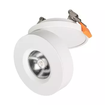 LED спот встраиваемый LGD-MONA-BUILT-R100-12W White5000 (WH, 24 deg) (Arlight, IP40 Металл, 3 года) 025464
