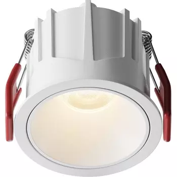 Встраиваемый светильник круглый Maytoni Alfa LED DL043-01-10W3K-RD-W-1