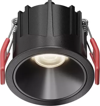 Встраиваемый светильник круглый Maytoni Alfa LED DL043-01-10W4K-RD-B-1