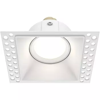 Встраиваемый светильник под гипсокартон Dot GU10 1x50Вт Maytoni Technical DL042-01-SQ-W