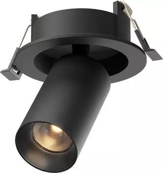 Встраиваемый светильник круглый Maytoni Focus Led C071CL-7W2.7K-B