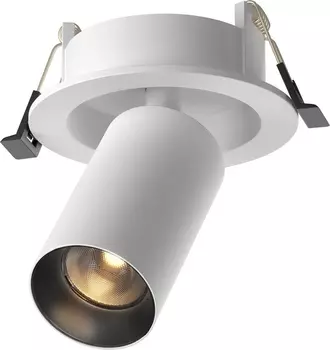 Встраиваемый светильник круглый Maytoni Focus Led C071CL-7W2.7K-WB