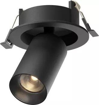 Встраиваемый светильник круглый Maytoni Focus Led C071CL-7W3K-B