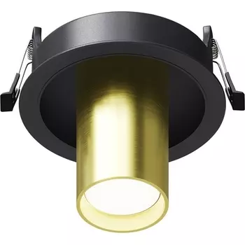 Встраиваемый светильник круглый Maytoni Focus S C048CL-01-GU10-BBS