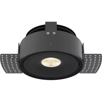 Встраиваемый светильник круглый под гипсокартон светодиодный Maytoni Move DL060-9W3-4-6K-TRS-B