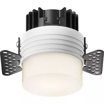 Встраиваемый светильник круглый светодиодный Maytoni Nude DL065-12W4K-TRS-W