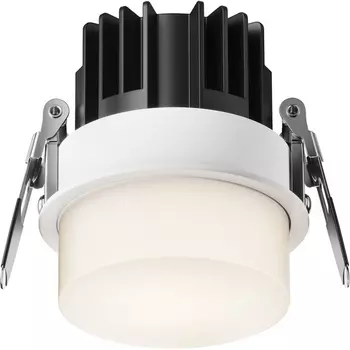 Встраиваемый светильник круглый светодиодный Maytoni Nude DL065-12W4K-W