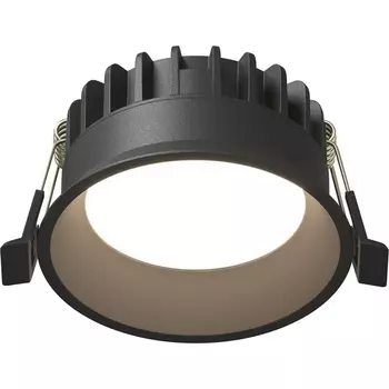 Встраиваемый светильник круглый влагостойкий светодиодный Maytoni Okno DL055-8W3-4-6K-B