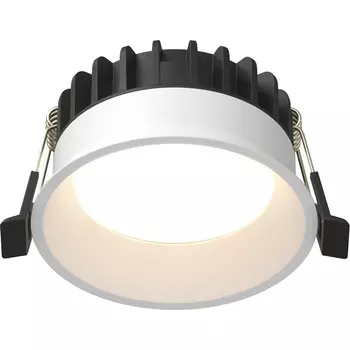 Встраиваемый светильник круглый влагостойкий светодиодный Maytoni Okno DL055-8W3-4-6K-W