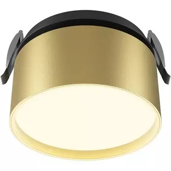 Встраиваемый светильник круглый светодиодный Maytoni Onda DL024-12W3K-BMG