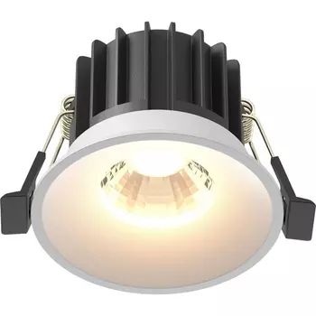 Встраиваемый светильник круглый светодиодный Maytoni Round DL058-12W3K-W