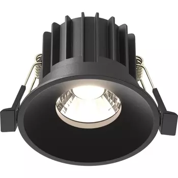 Встраиваемый светильник круглый светодиодный Maytoni Round DL058-12W4K-B