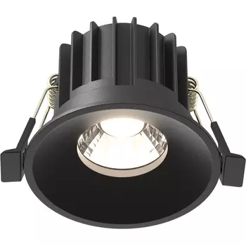 Встраиваемый светильник круглый светодиодный Maytoni Round DL058-12W-DTW-B