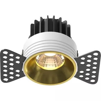 Встраиваемый светильник круглый под гипсокартон светодиодный Maytoni Round DL058-7W3K-TRS-BS
