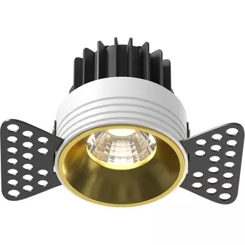 Встраиваемый светильник круглый под гипсокартон светодиодный Maytoni Round DL058-7W4K-TRS-BS