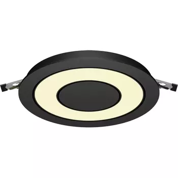 Встраиваемый светильник круглый светодиодный Maytoni Vector DL102-12W2.7K-B