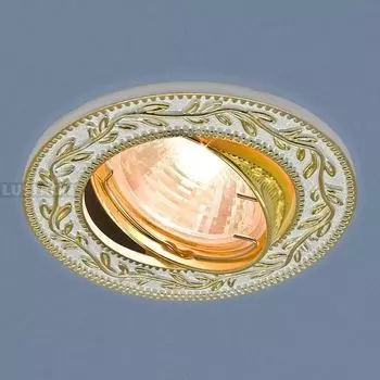 Встраиваемый светильник направленного света 713 MR16 WH/GD белый/золото (Elektrostandard)