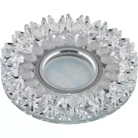 Встраиваемый светильник DLS-P101 GU5.3 CHROME/CLEAR Fametto Peonia