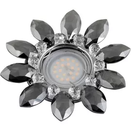 Встраиваемый светильник Peonia DLS-P112 GU5.3 CHROME/SMOKE+CLEAR (Fametto)