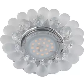 Встраиваемый светильник DLS-P120 GU5.3 CHROME/CLEAR Fametto Peonia