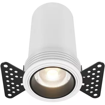 Встраиваемый светильник под гипсокартон светодиодный Maytoni Focus Led DL125-L12-3K-TRS-W
