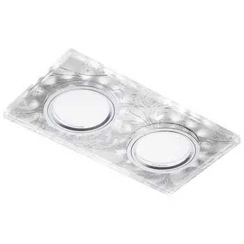 Встраиваемый светильник S234/2 W/CH/WH Ambrella Декоративные Led+mr16