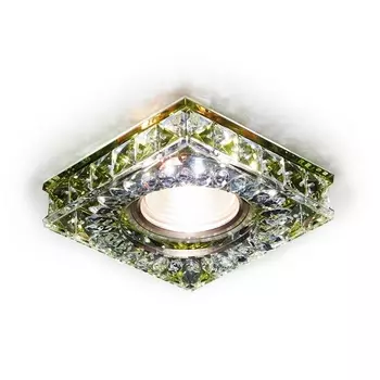 Встраиваемый светильник S251 GD Ambrella Декоративные Кристалл Led+mr16