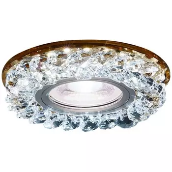 Встраиваемый светильник S257 BR Ambrella Декоративные Кристалл Led+mr16