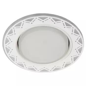 Встраиваемый светильник круглый с подсветкой DK LD27 WH/WH ЭРА