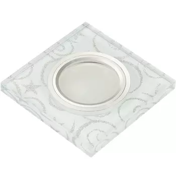 Встраиваемый светильник со светодиодной подсветкой DLS-L203 GU5.3 CHROME/WHITE Fametto Luciole