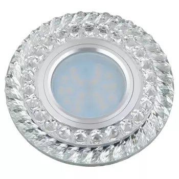 Встраиваемый светильник со светодиодной подсветкой DLS-L132 GU5.3 CHROME/CLEAR Fametto Luciole