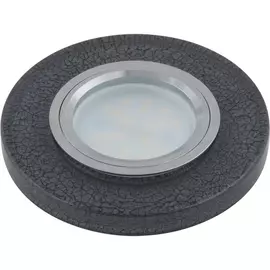 Встраиваемый светильник со светодиодной подсветкой Luciole DLS-L104 GU5.3 CHROME/BLACK (Fametto)