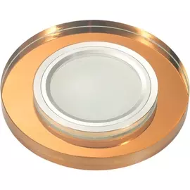 Встраиваемый светильник со светодиодной подсветкой DLS-L106 GU5.3 CHROME/BRONZE Fametto Luciole