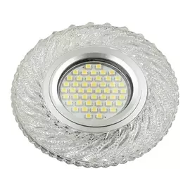 Встраиваемый светильник со светодиодной подсветкой Luciole DLS-L137 GU5.3 GLASSY/CLEAR (Fametto)