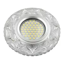 Встраиваемый светильник со светодиодной подсветкой DLS-L149 GU5.3 GLASSY/CLEAR Fametto Luciole